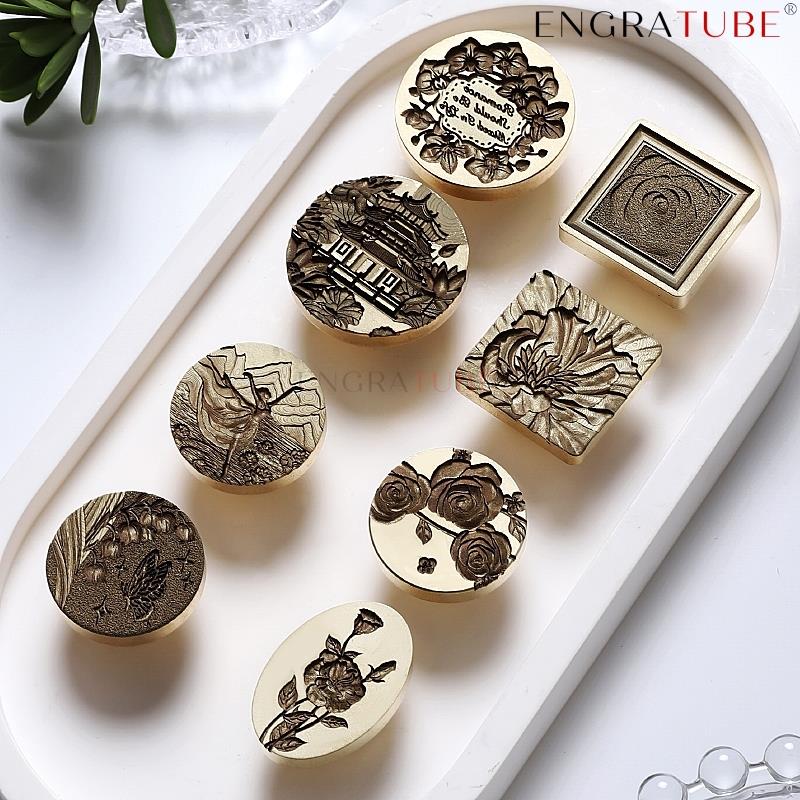 Wax Seal Stamp Set - Laser Engraving Embossed 3D Relief Wax
