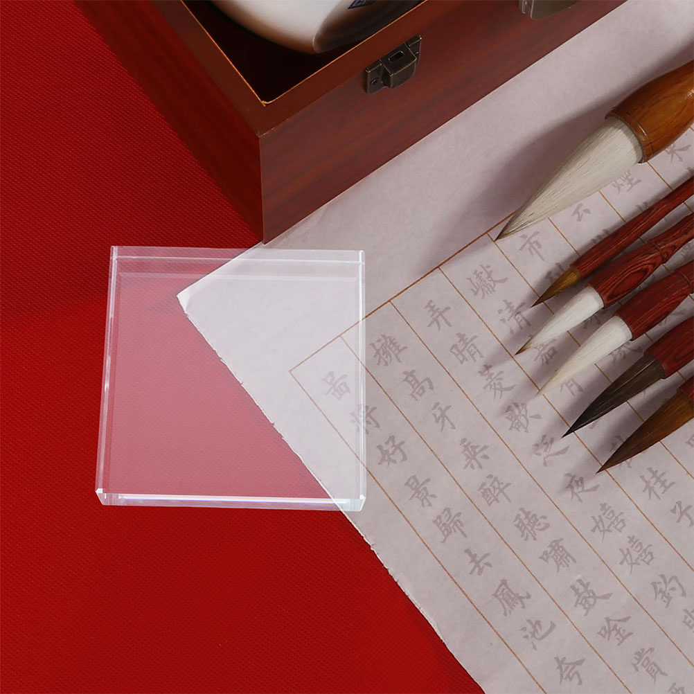 Hand Square Paperweight Transp - огляд і ціна Paper Weight Crystal