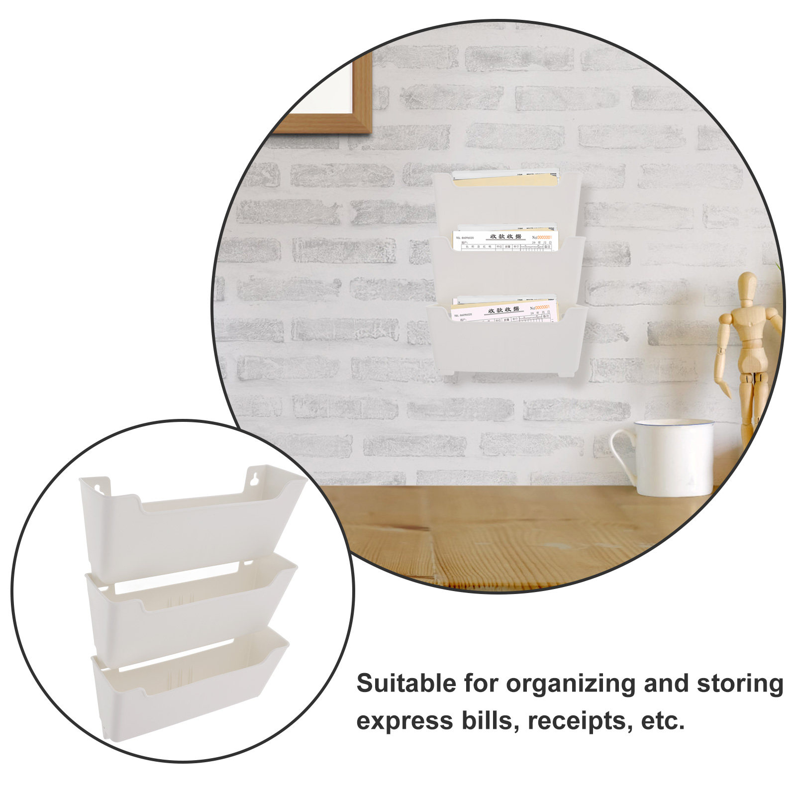 1Set Wall Mounted File Organiz - огляд і ціна Magazine Holder Rack