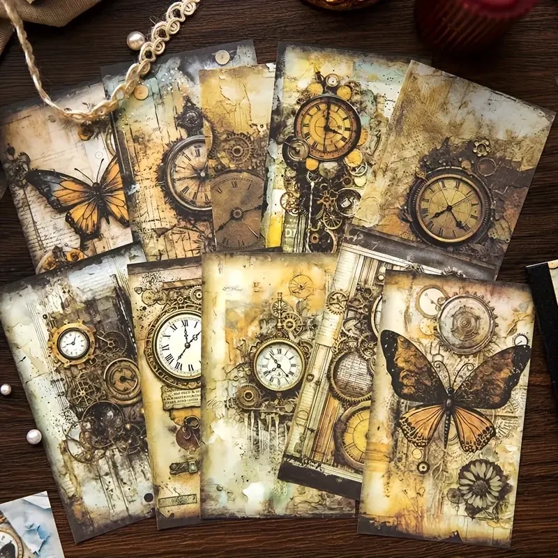 40 PCs Vintage Material Paper  - огляд і ціна Ink Blotter Paper