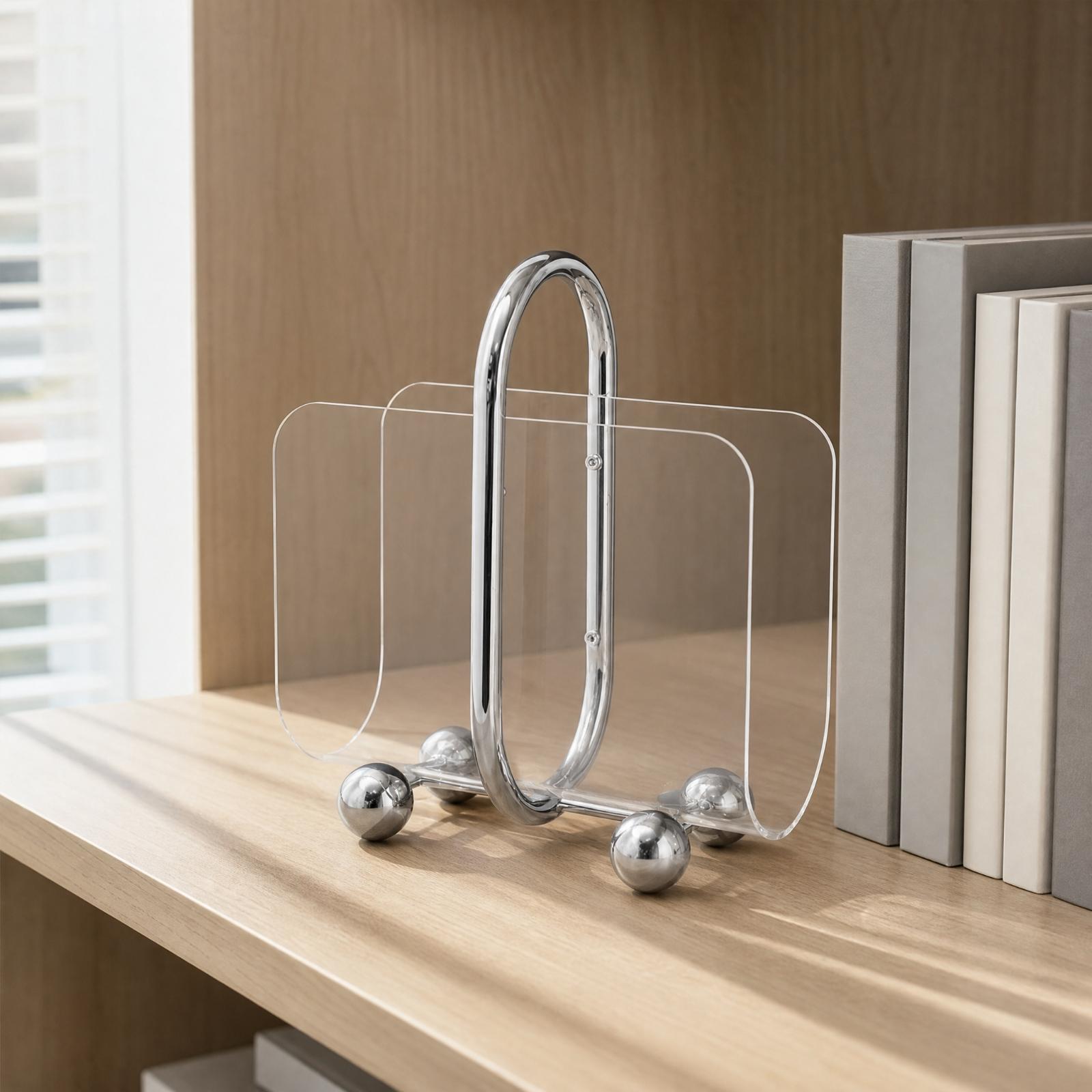 Acrylic Magazine Rack Bookshel - огляд і ціна Magazine Holder Rack