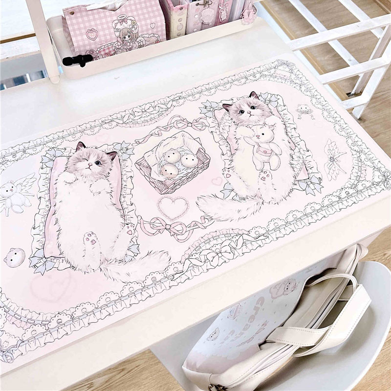 Leather Table Mat Ragdoll Cat  - огляд і ціна Leather Desk Pad